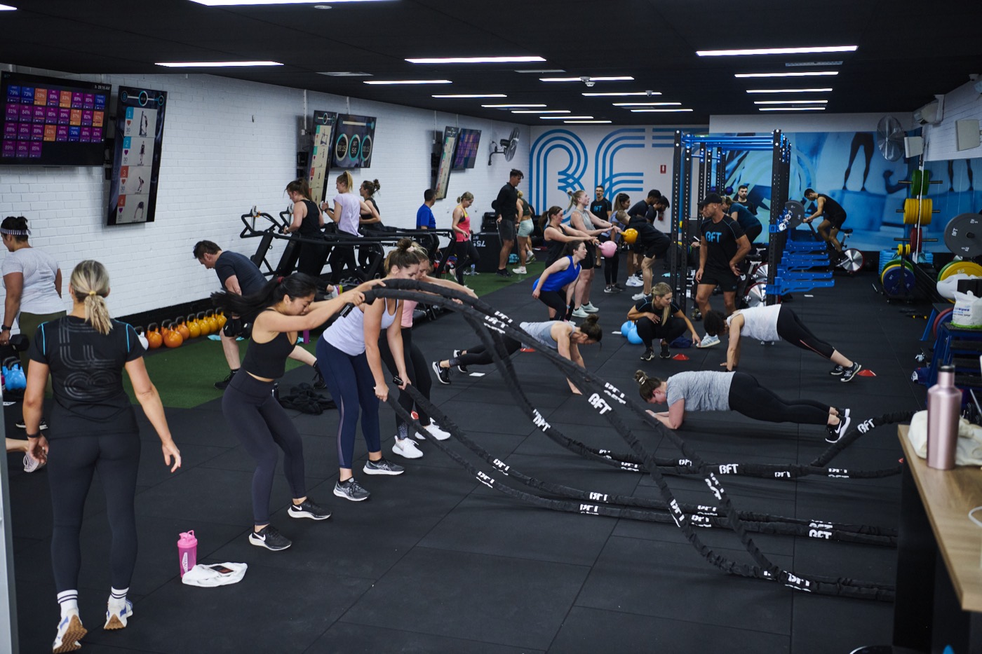 Conditioning work on the floor at BFT Croydon